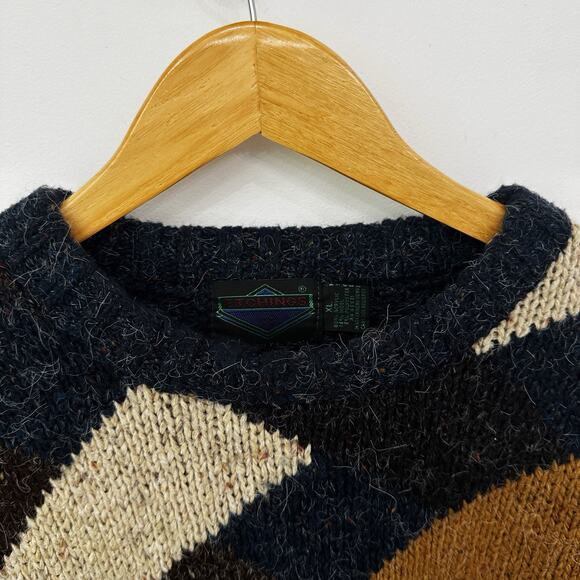 Men’s Vintage Vtg Etchings Block Crewneck Vtg Aztec Size XL - Picture 4 of 6